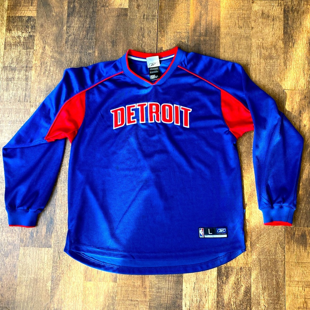 Detroit Pistons Vintage Warm Up Jersey